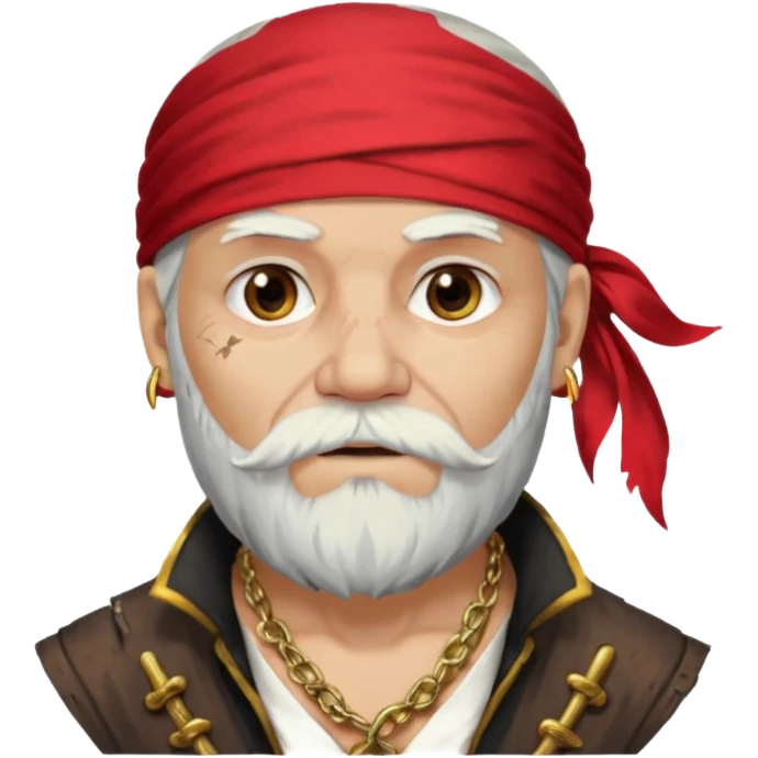 Pirate with white beard emoji
