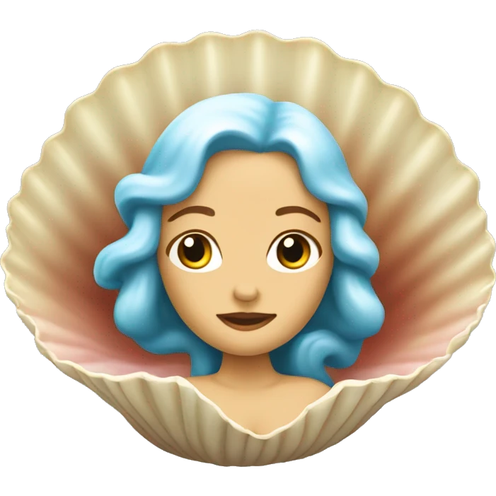 Birth of Venus Woman in Shell emoji