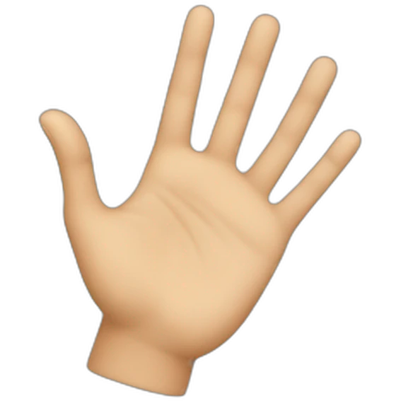 Hand N emoji