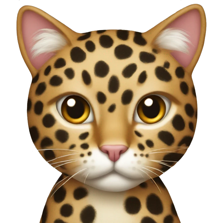 Cat with leopard print  emoji