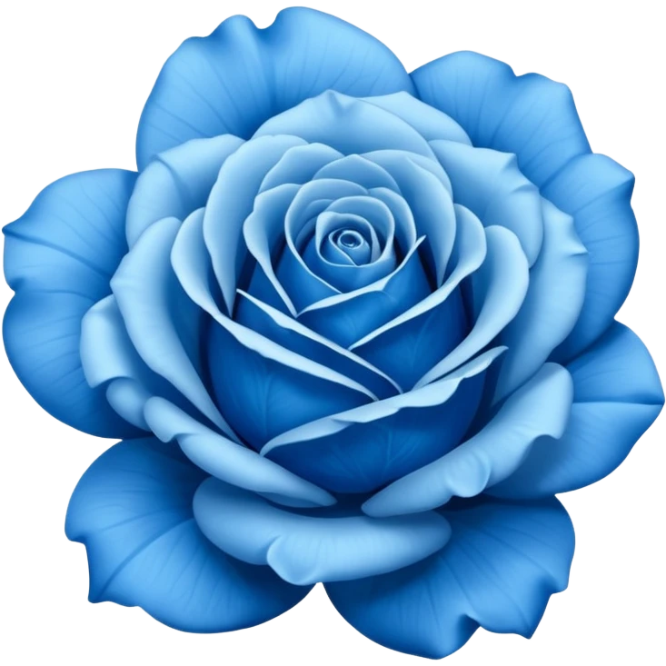 Blue rose emoji