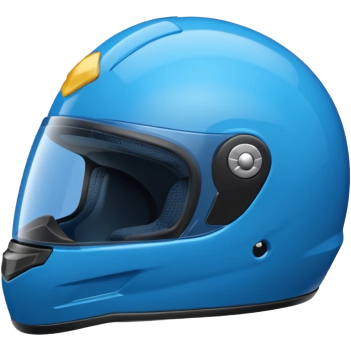 emoji capacete de moto azul emoji