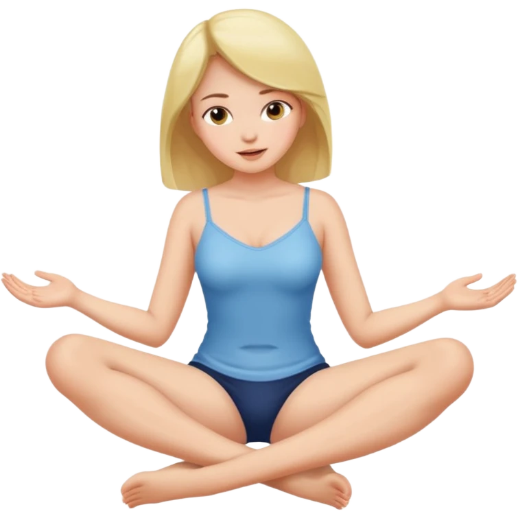 girl opening legs touching herself emoji