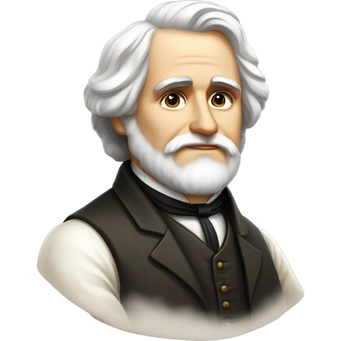 Ivan Turgenev russian author with a book emoji