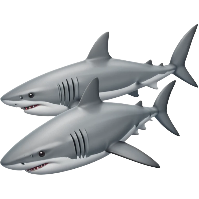 Put the shoes on the fins of the shar emoji