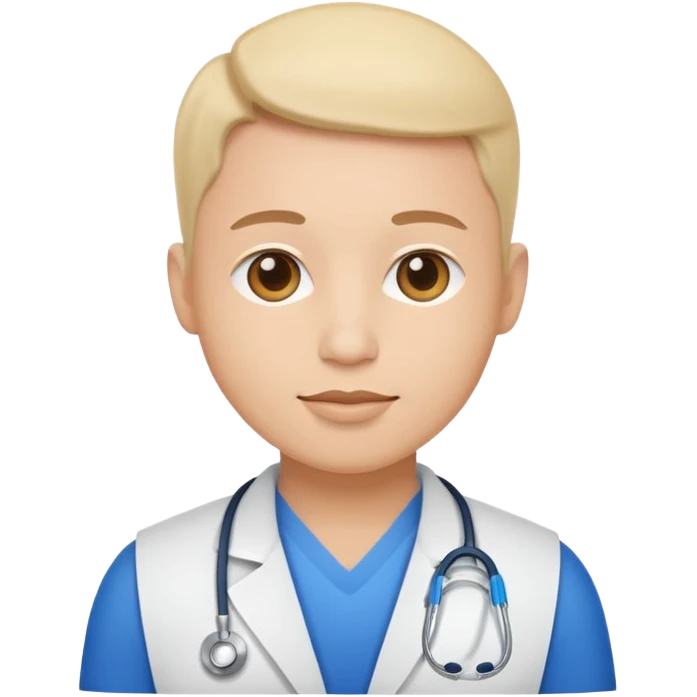 generate a flat image icon for AI Health Expert emoji