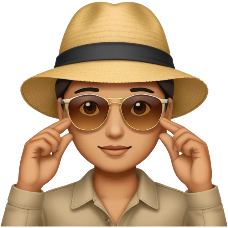Putting on sunglasses  emoji