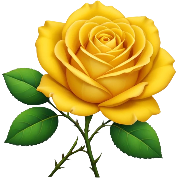 Yellow rose emoji