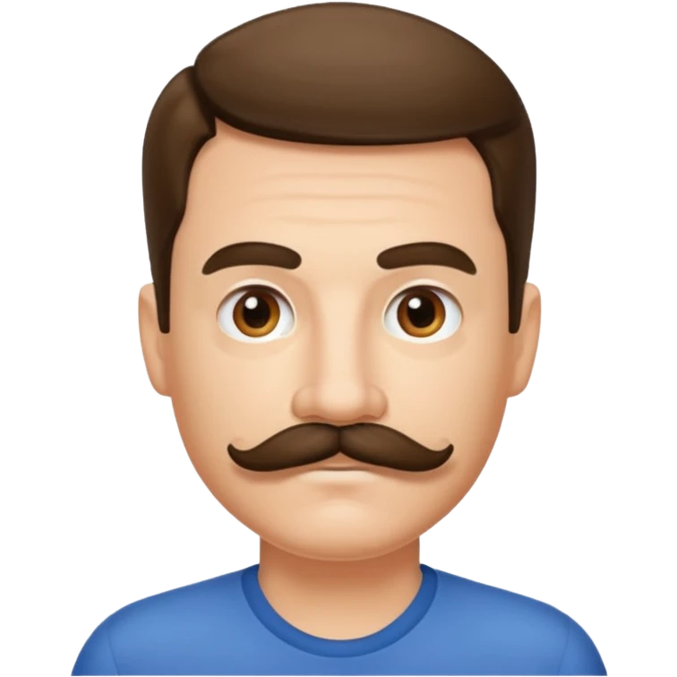 Tim cruise with mustache  emoji