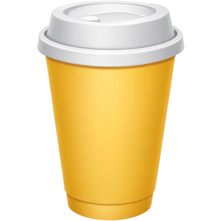 yellow disposable cup emoji