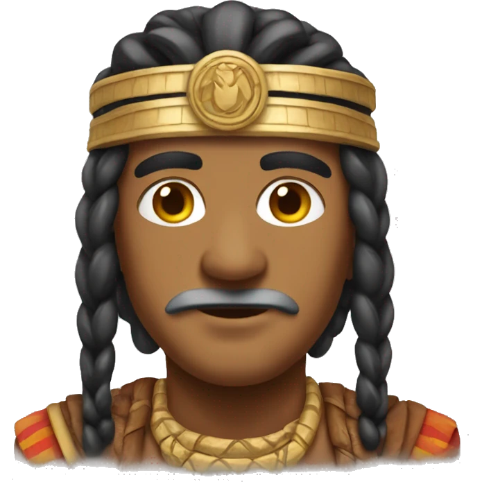 chief emoji with Brahmin cartoon emoji