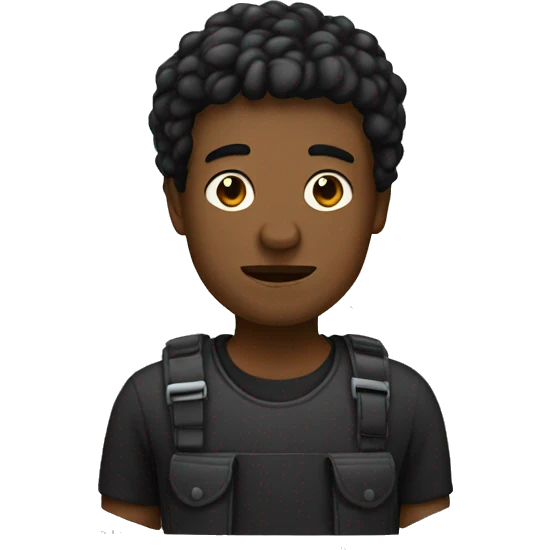 Sacoche noir emoji