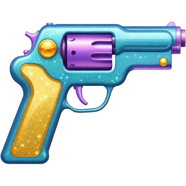 glitter gun emoji
