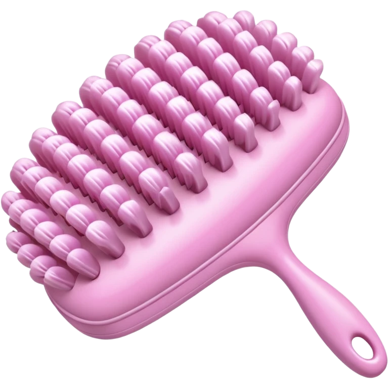 vintage rococo pale pink inflatable puffy hairbrush  emoji