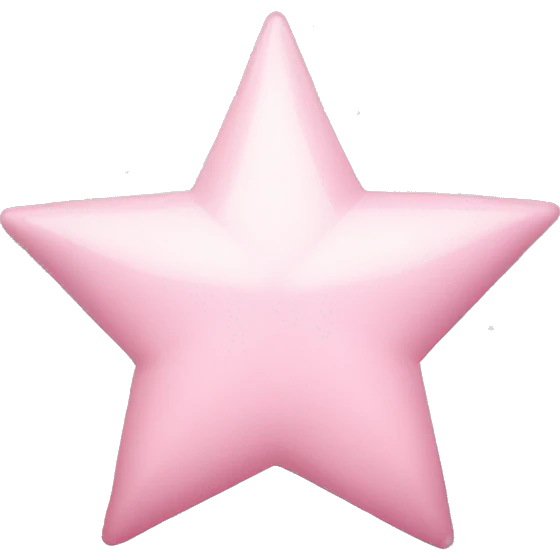 pale pink star sparkle emoji