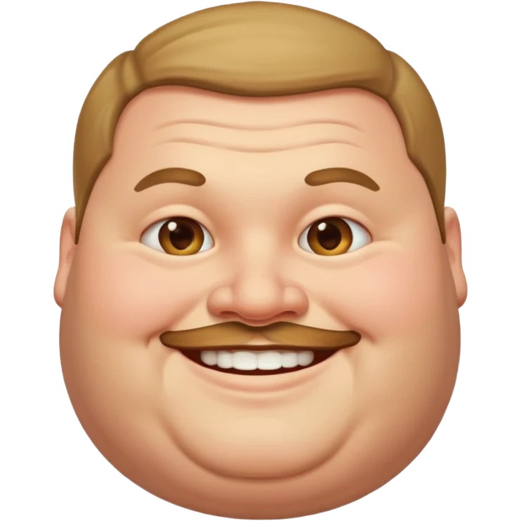 A very fat man emoji