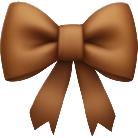 brown bow emoji