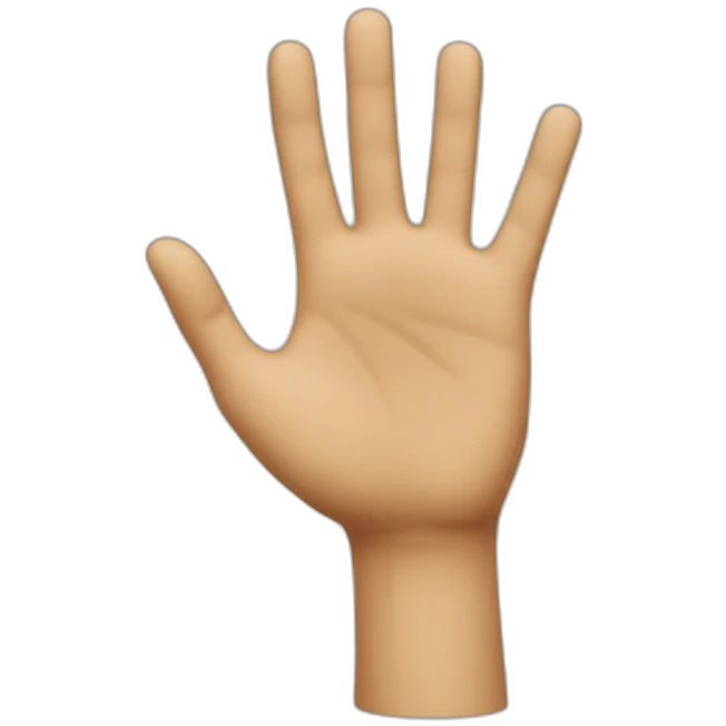 deux hands with index up emoji