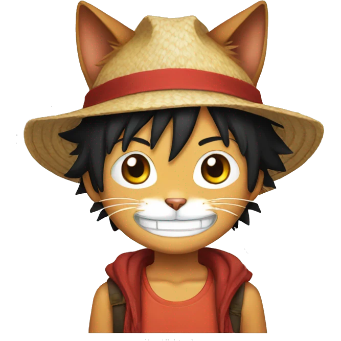 cat luffy emoji