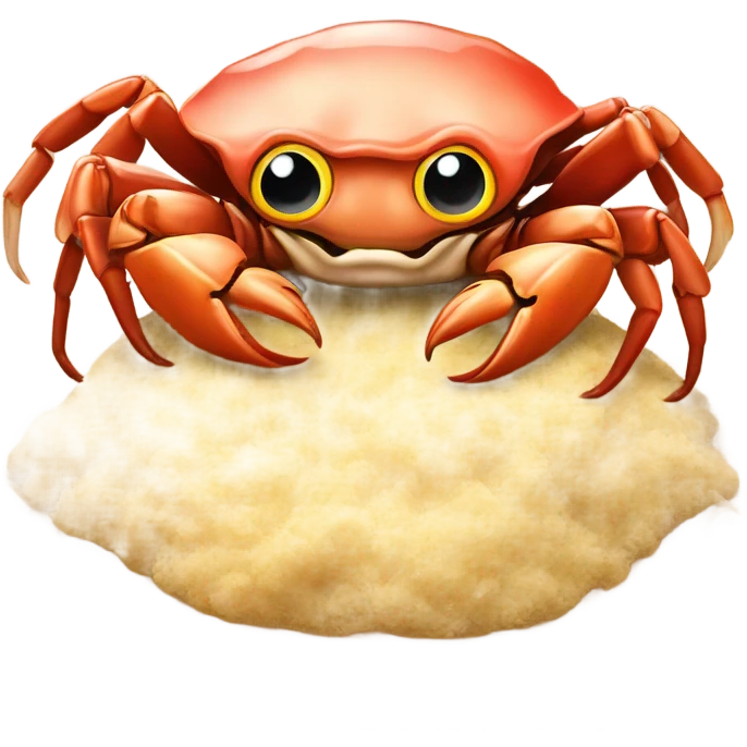 Sea crab, kissing baby chicken ￼ emoji