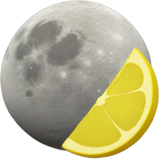 lem on moon emoji