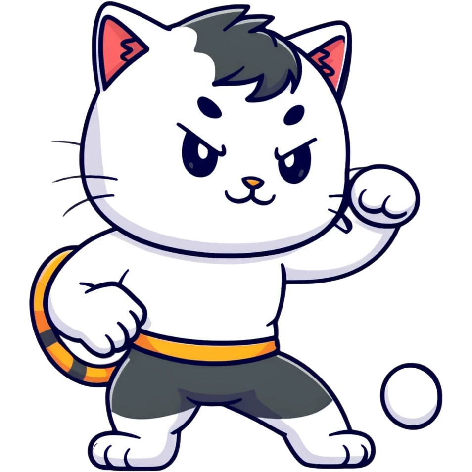 flexing cat boy emoji
