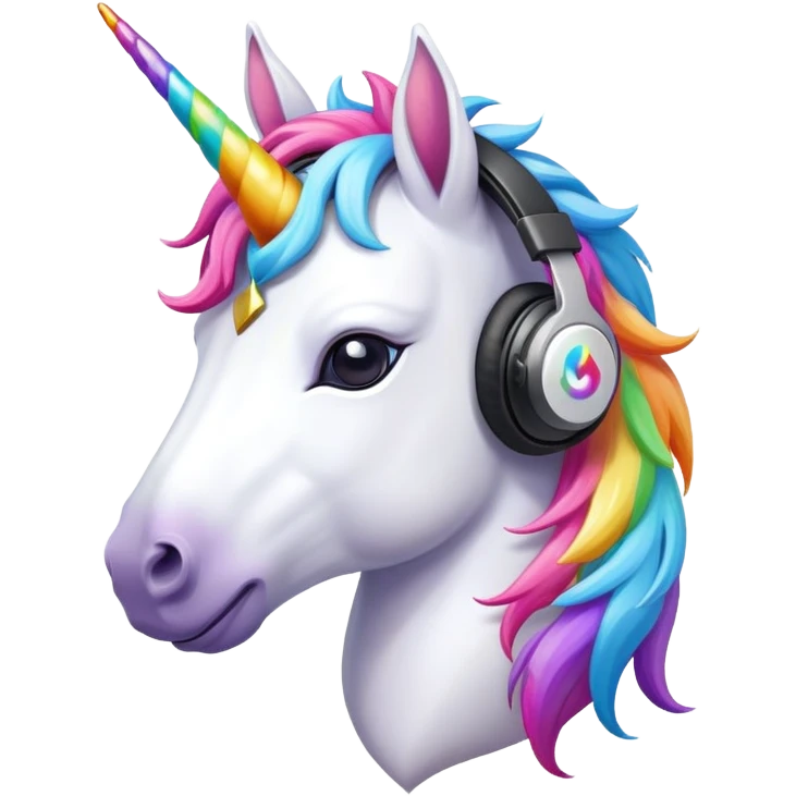 unicon wareing a gaming heaset emoji