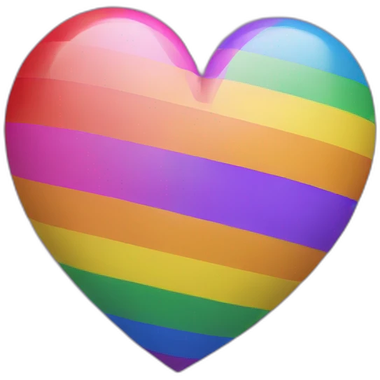 lgbt flag heart emoji