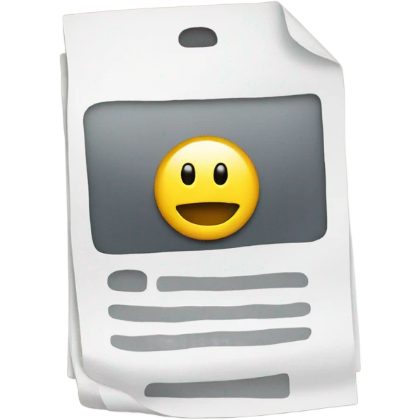 documents inside of a phone emoji