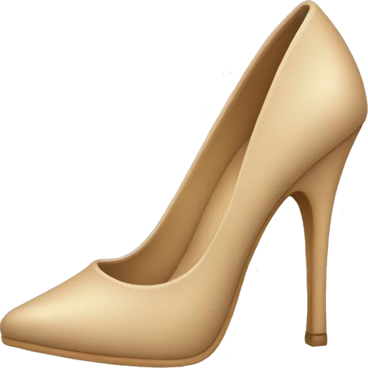 beige high heel emoji