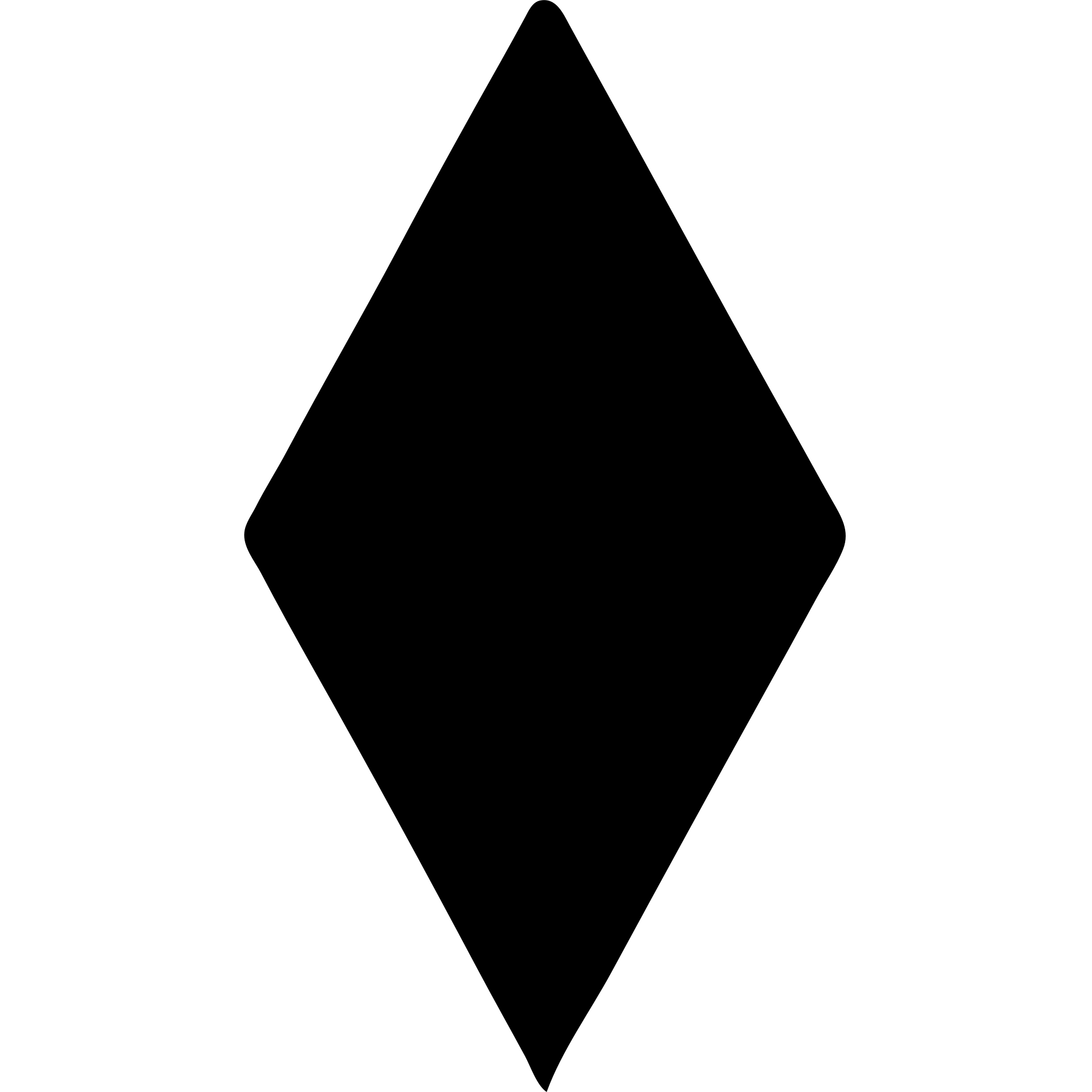 solid filled orange The Sims diamond (Plumbob) icon emoji