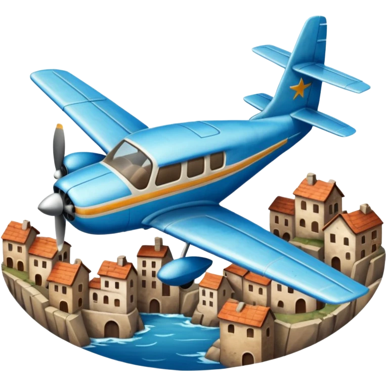 small size plane old town emoji
