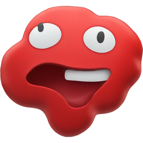 smooth surface red whoopee cushion emoji