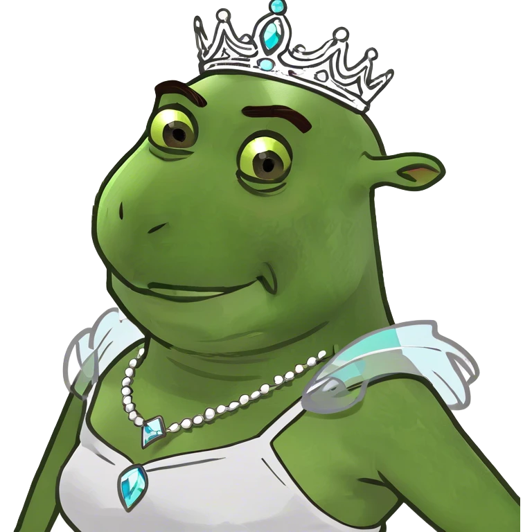 Shrek in high heels emoji