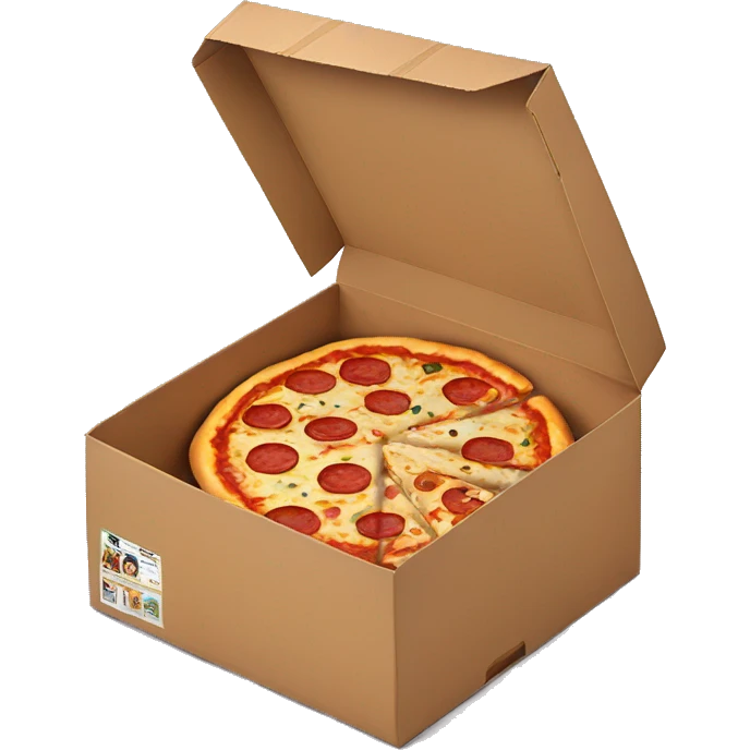 Pizza in a box emoji