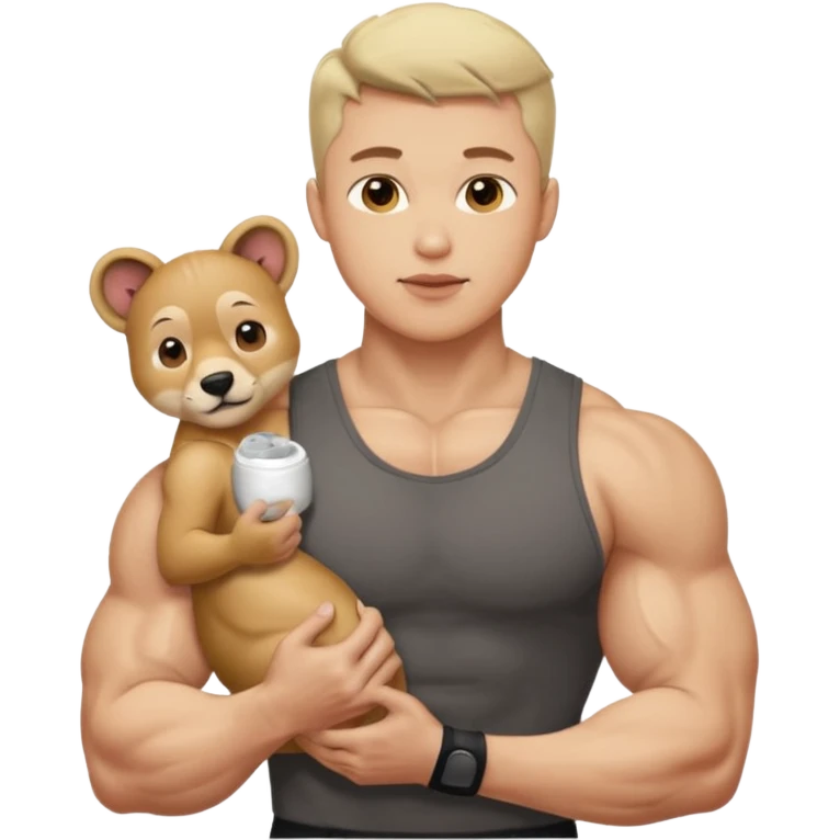 열정적인, 멋있는, 동물을 좋아하는 (흑백 회색조) emoji