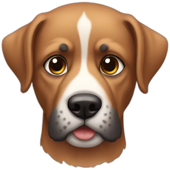 Perro con barba emoji