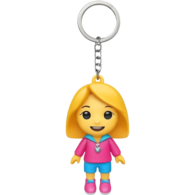 Cartoon key chain – cute character figure dangling. emoji