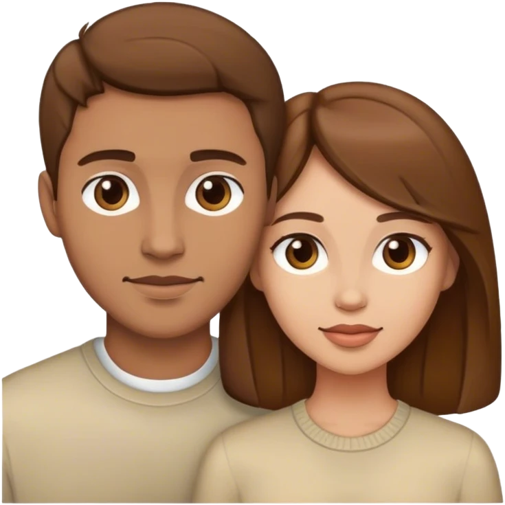 Love couple bro hairs  emoji