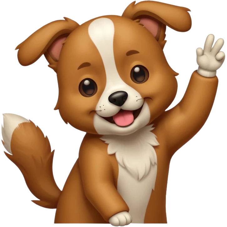 Dog dabbing emoji