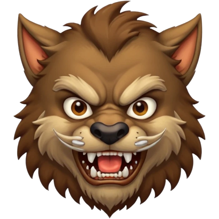 werewold with mustache  emoji
