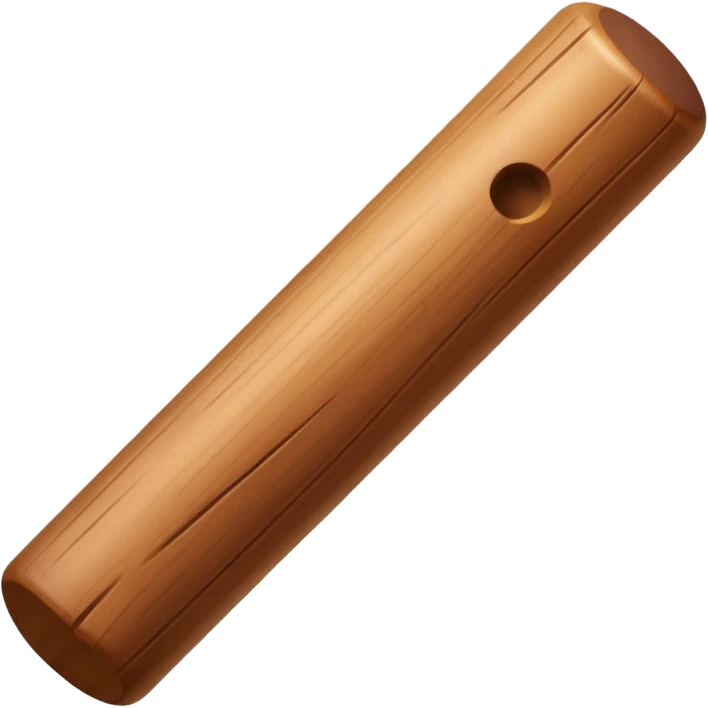 simple wooden stick emoji