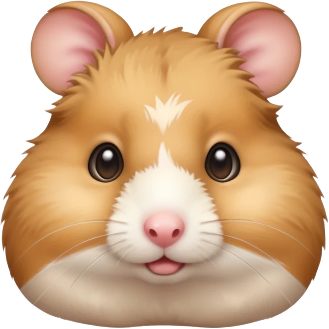 An cute hamster face emoji