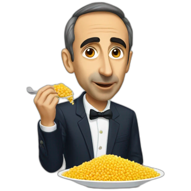 Éric zemmour eat couscous emoji