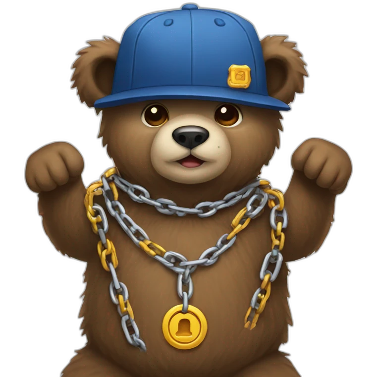 bear-wearing-a-chain- emoji