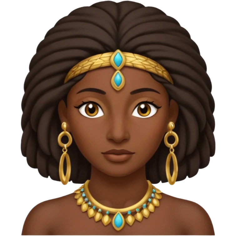 ancient Mesopotamian woman with earrring emoji