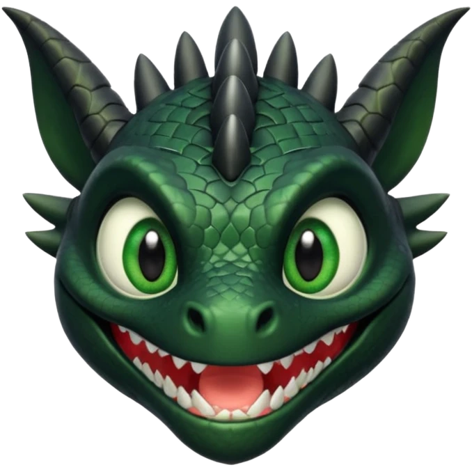 Toothless dragon head not the whole body emoji