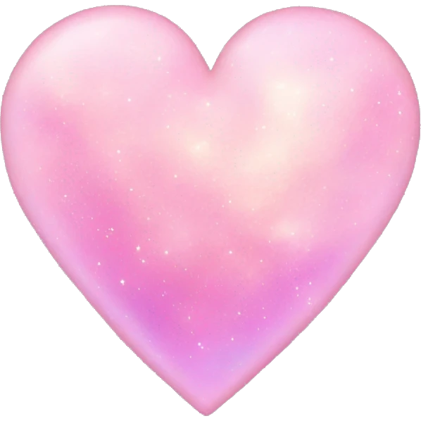 pastel pink galaxy heart emoji