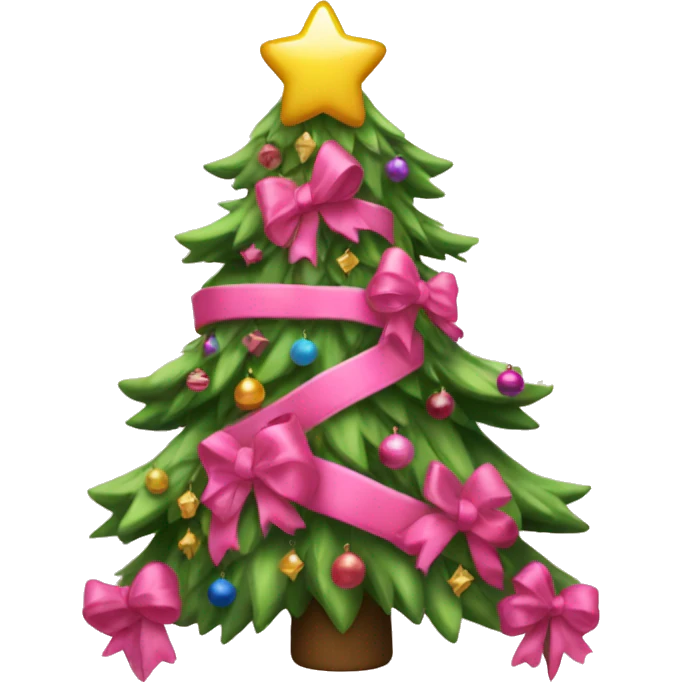 girly christmas tree emoji