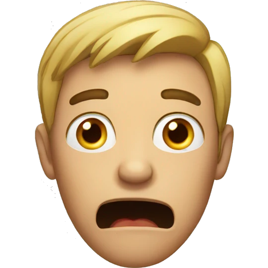shocked man emoji